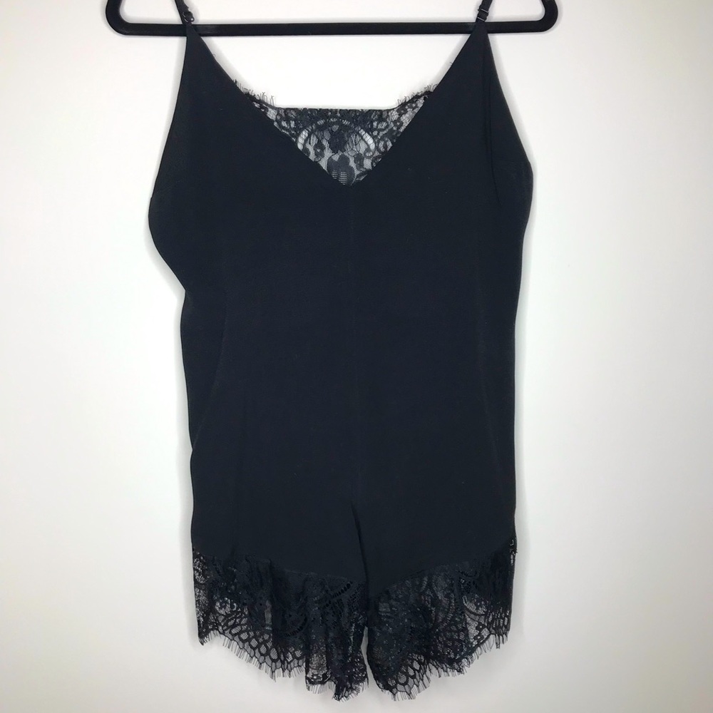 by the way. Black Lace Romper